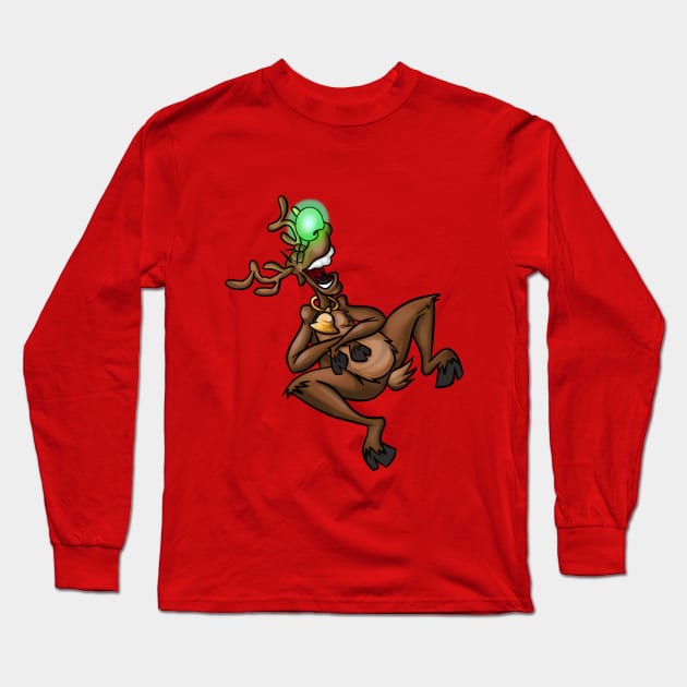 Rufus the Reindeer Long Sleeve T-Shirt by MugShotz139